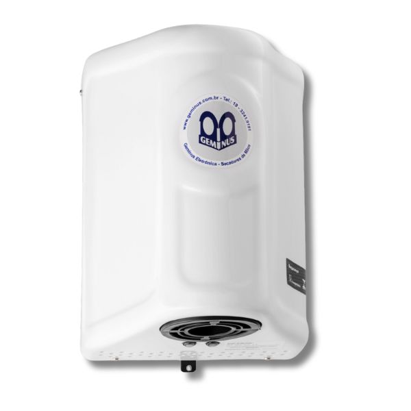 O HD 2900 é um secador de mãos que consome 60% menos de energia do que outros. Tem acionamento automático por sensores, feito em plástico com gabinete PSAI, 220 volts. 